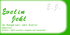 evelin jekl business card